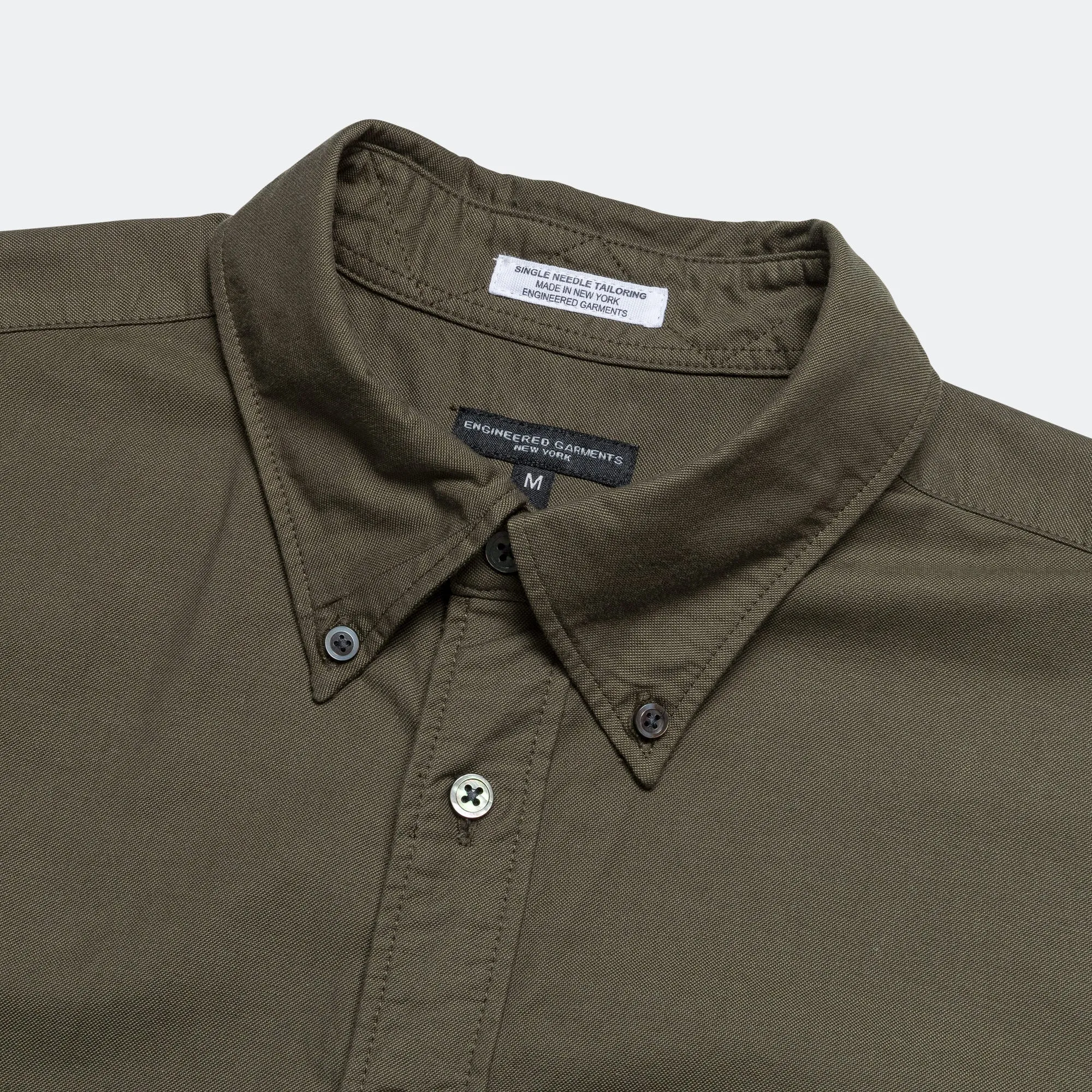 19th Century BD Shirt - Olive Cotton Oxford