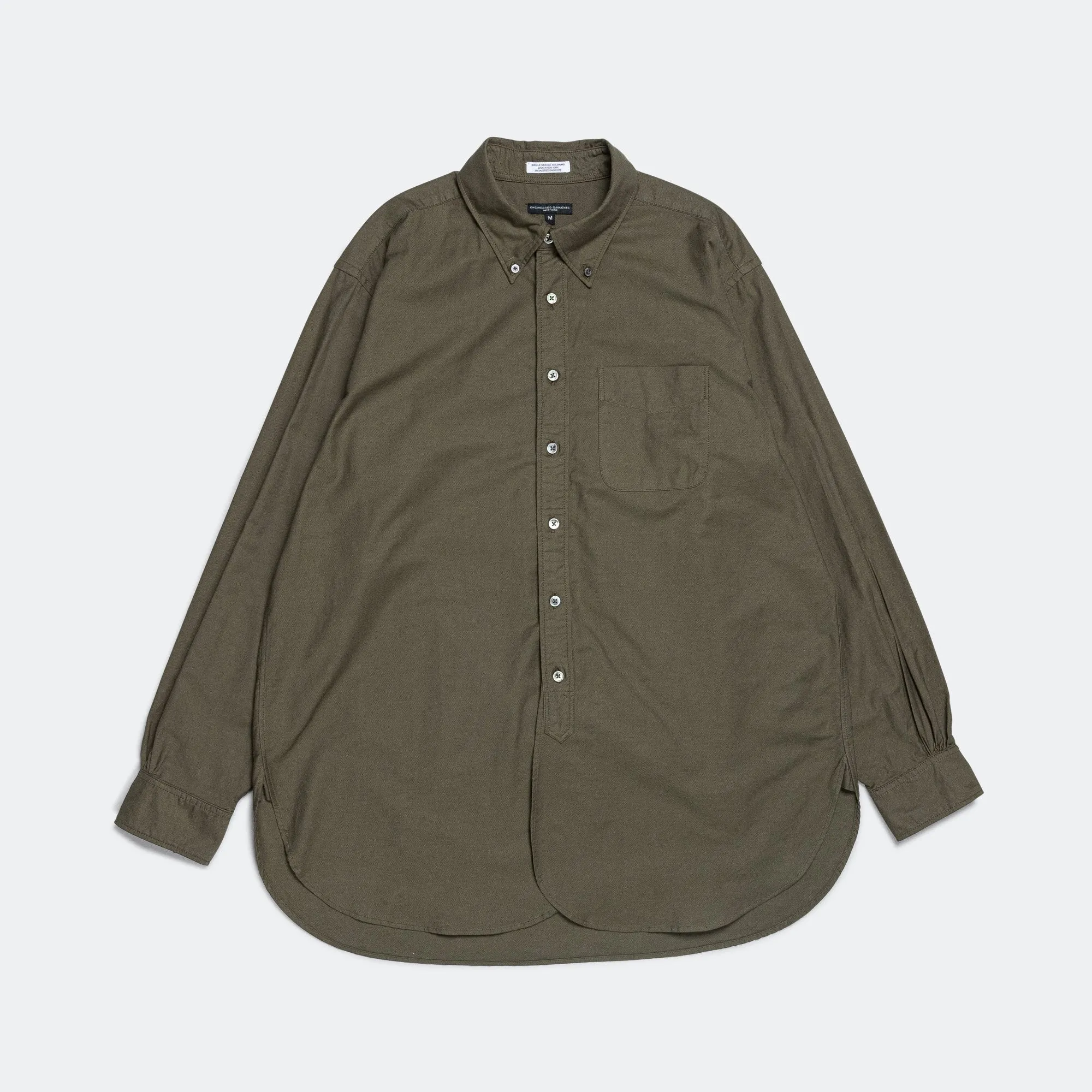 19th Century BD Shirt - Olive Cotton Oxford