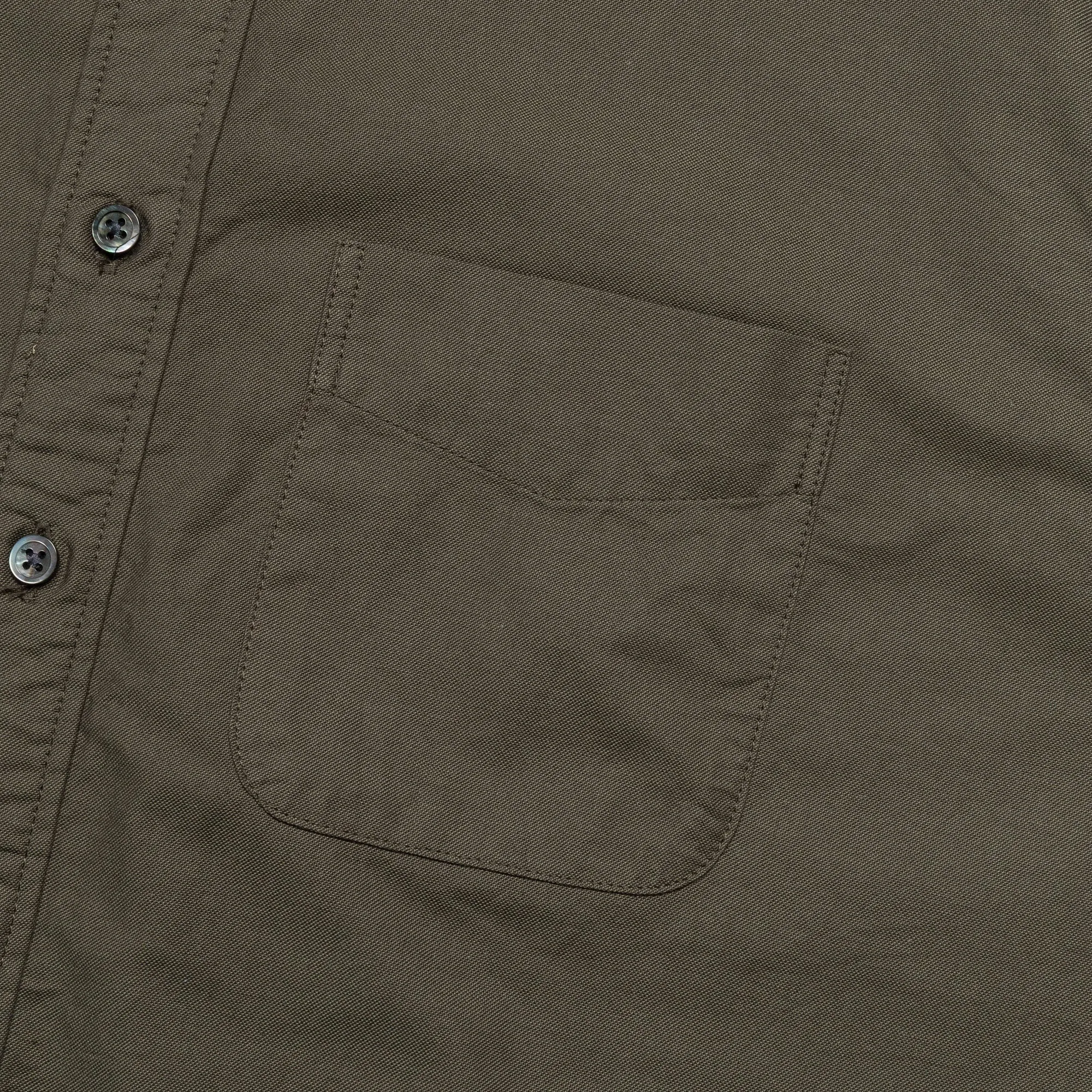 19th Century BD Shirt - Olive Cotton Oxford