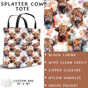 Batch #236 - Fun Run 6 - Closes 11/13 - ETA early Jan - Splatter Cow Tote