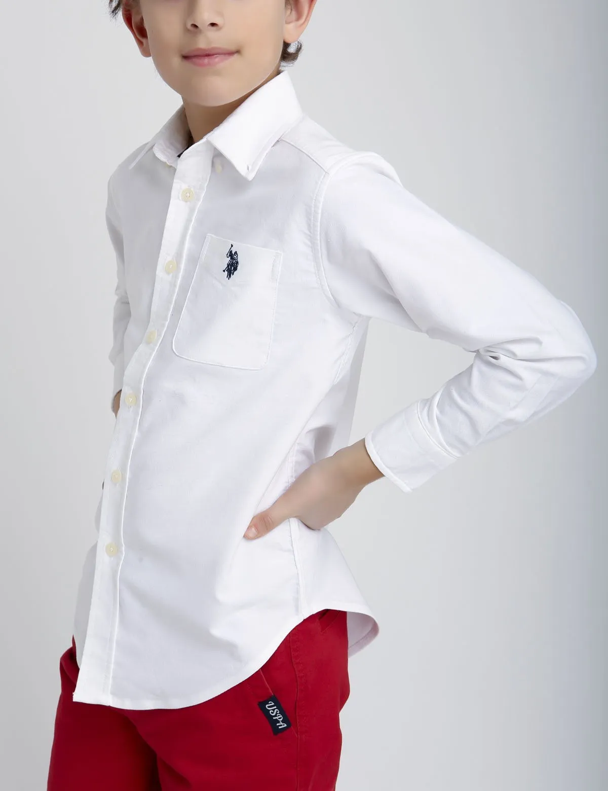 BOYS STRETCH OXFORD SHIRT