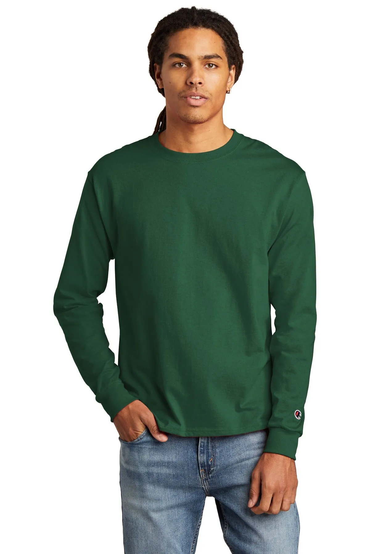 Champion Heritage 5.2-Oz. Jersey Long Sleeve Tee CC8C