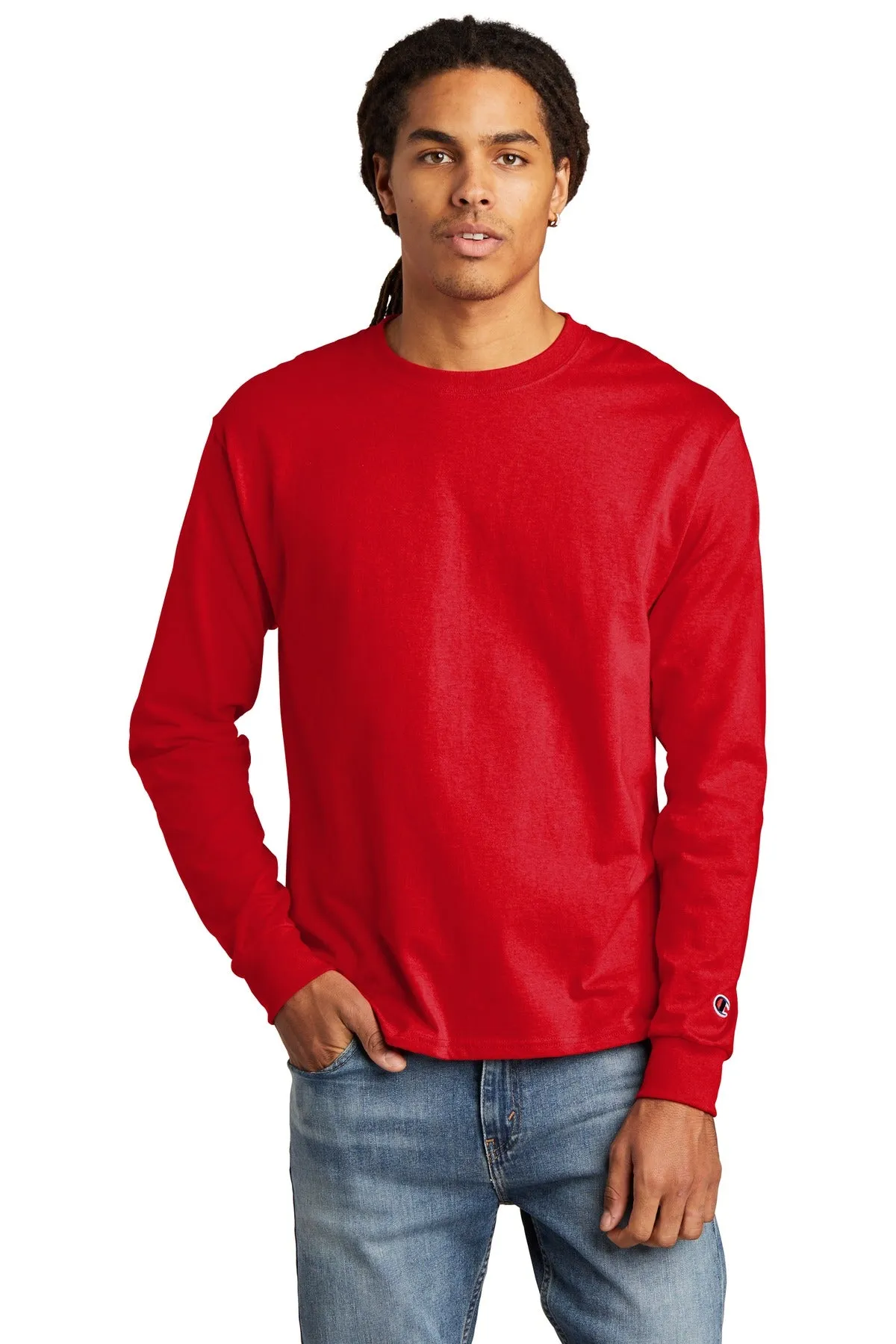 Champion Heritage 5.2-Oz. Jersey Long Sleeve Tee CC8C