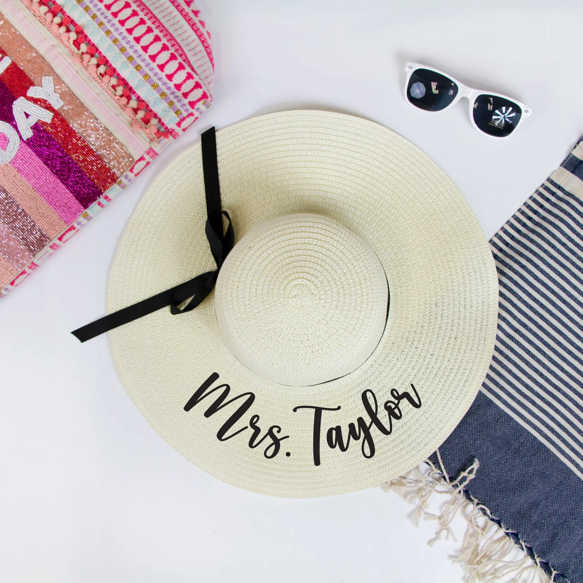 Custom Sun Hat for Brides