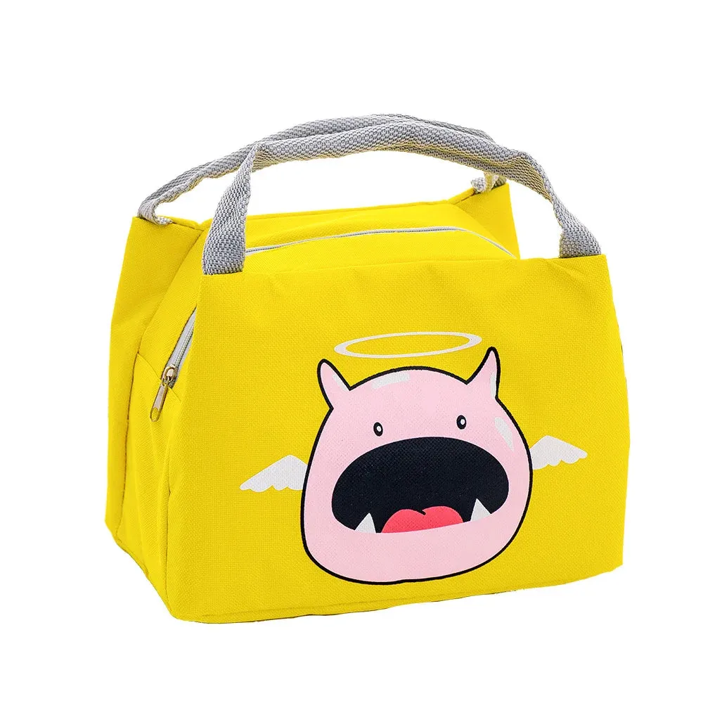 Fashion Cartoon Cute Lunch Bag for Women Girl Kids Children Thermal Insulated Lunch Box Tote Food Picnic Bag Milk Bottle Pouch