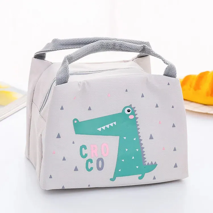 Fashion Cartoon Cute Lunch Bag for Women Girl Kids Children Thermal Insulated Lunch Box Tote Food Picnic Bag Milk Bottle Pouch