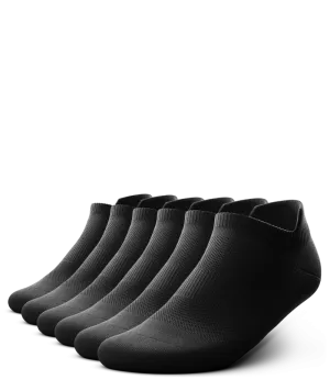 Flagship Ankle Socks Black 6-Pack