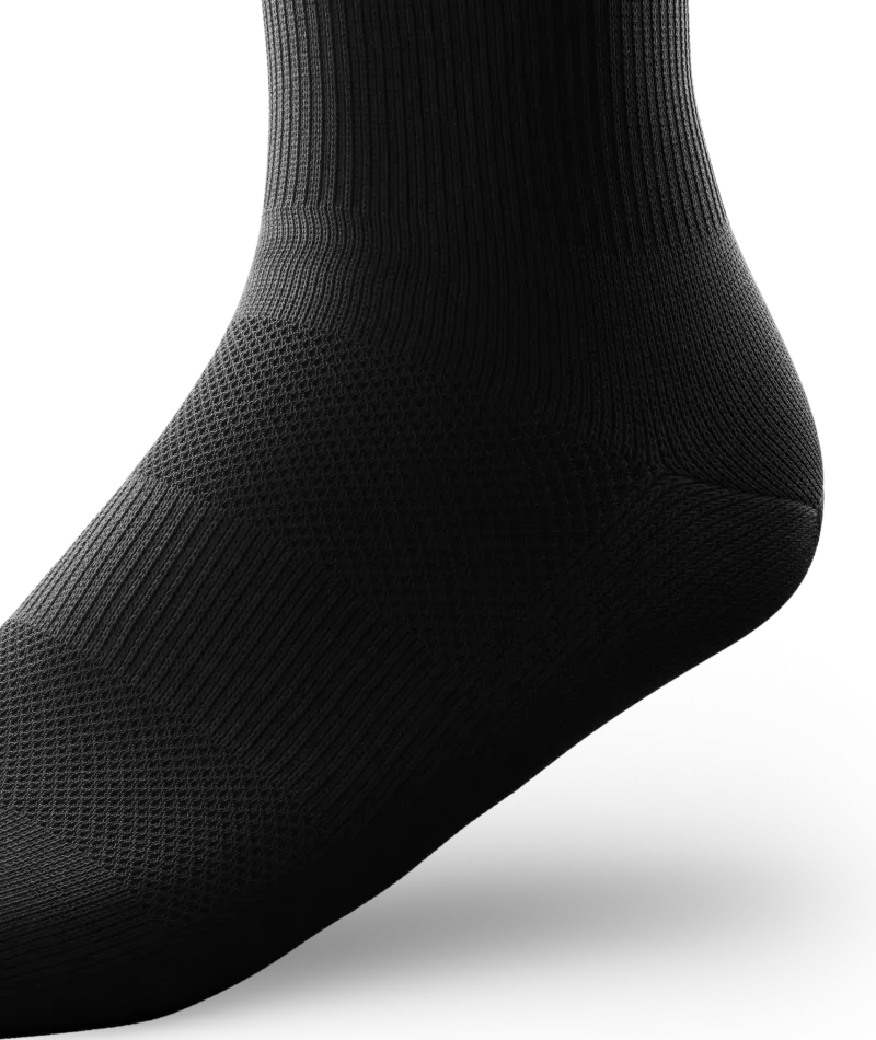 Flagship Crew Socks Black 3-Pack