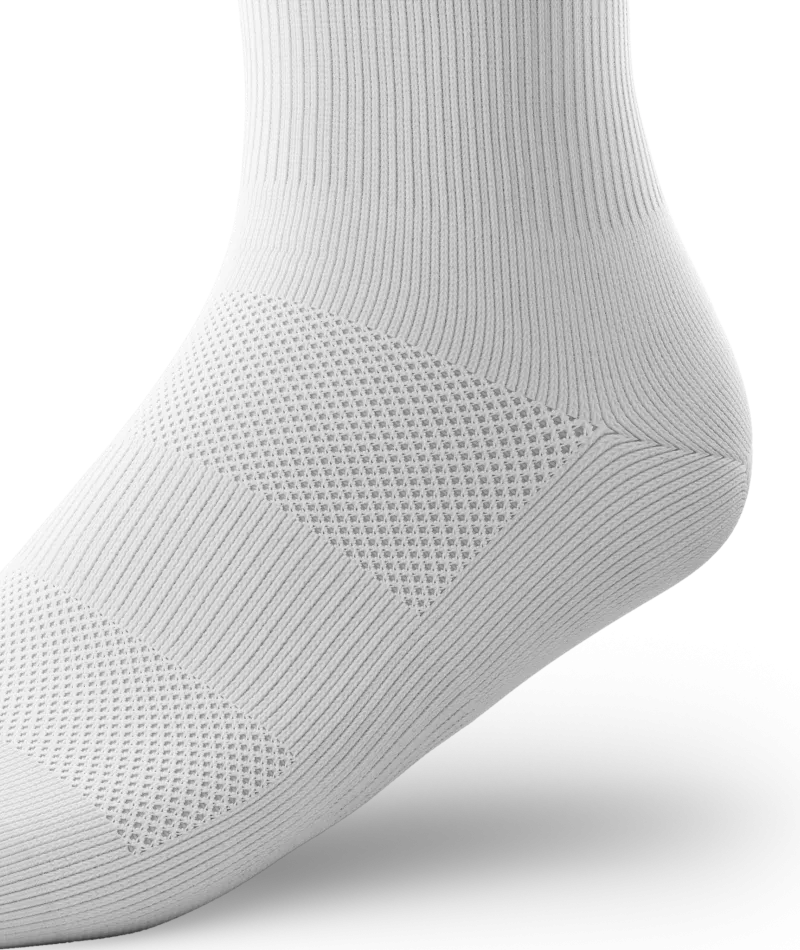 Flagship Quarter Socks White 3-Pack