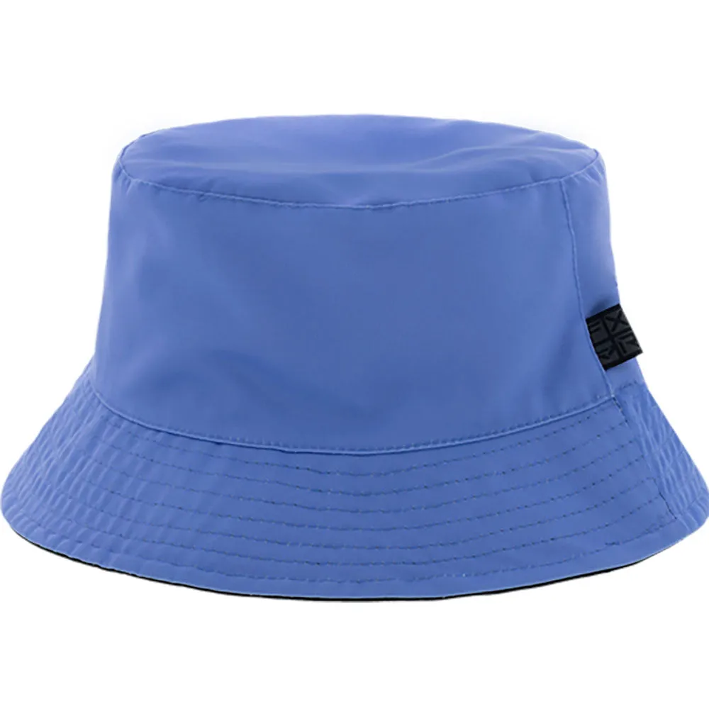 FXR 241946-4010-00 Side Star Bucket Hat Reversible Woven Multi-Stitch Brim Tranquil Blue