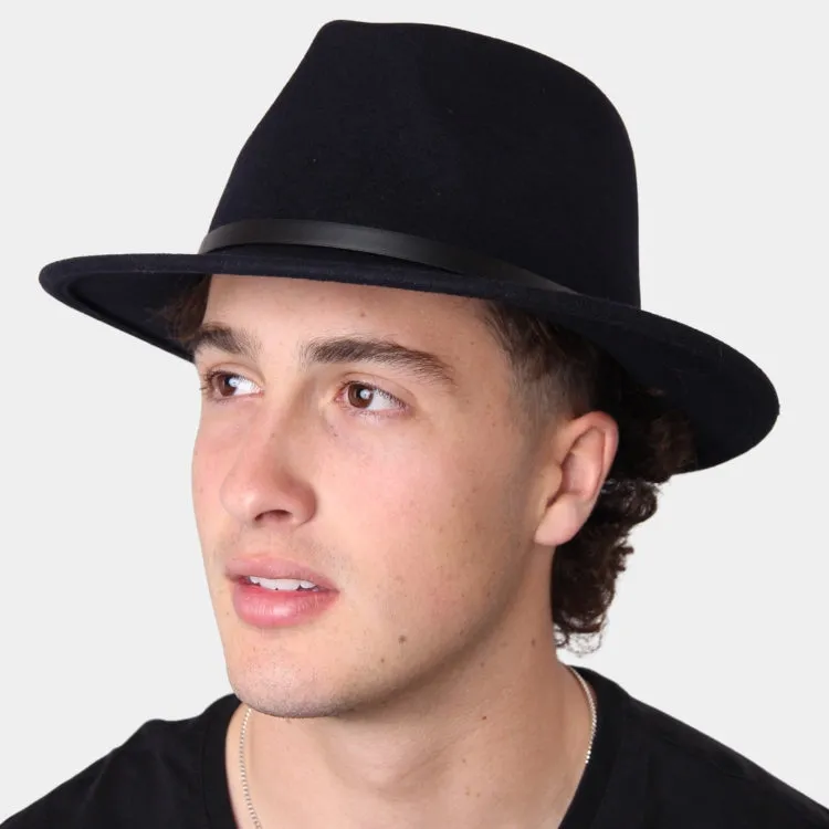 GC Hats Downtown Felt Fedora - Dark Navy