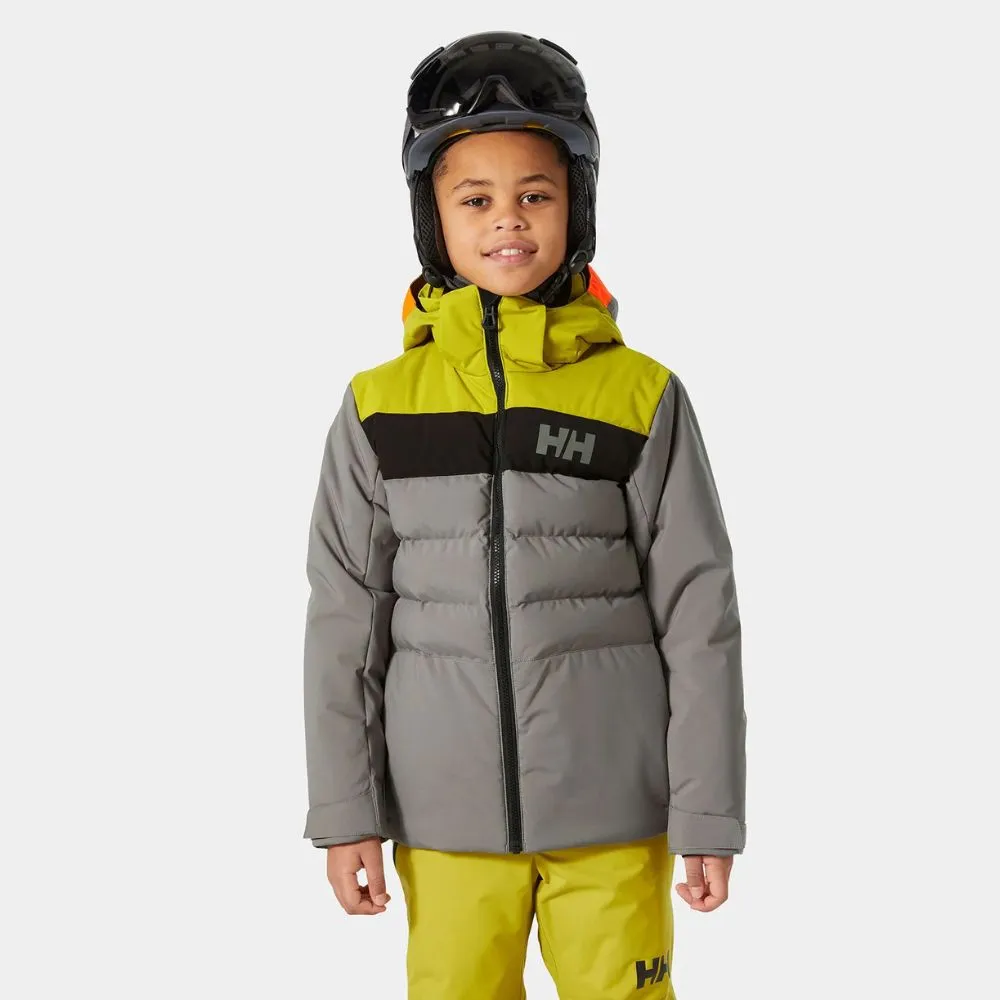 Helly Hansen Youth Boys Cyclone Ski Jacket - Concrete