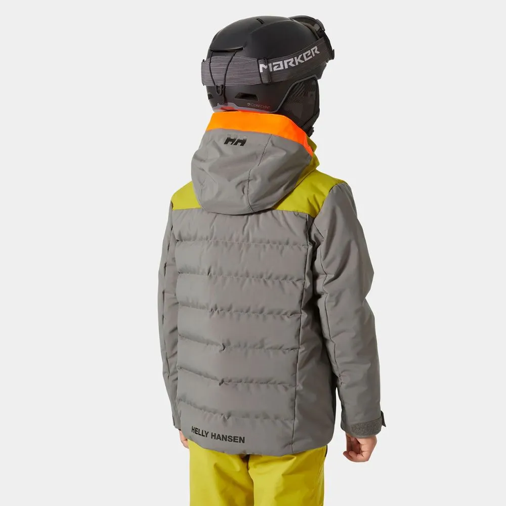 Helly Hansen Youth Boys Cyclone Ski Jacket - Concrete