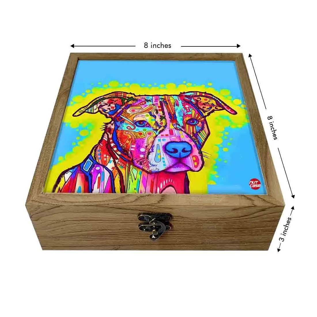 Hip Flask Gift Box -Colorful Dog Face