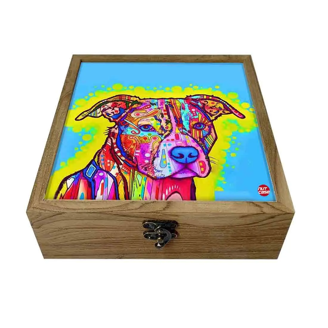 Hip Flask Gift Box -Colorful Dog Face