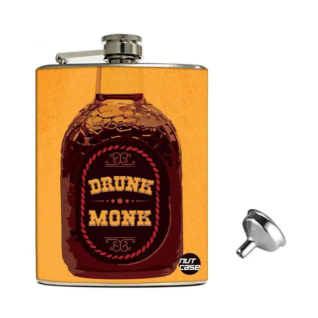 Hip Flask Gift Box -Drunk Monk