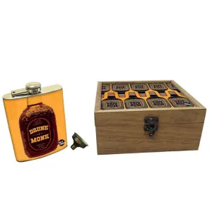 Hip Flask Gift Box -Drunk Monk