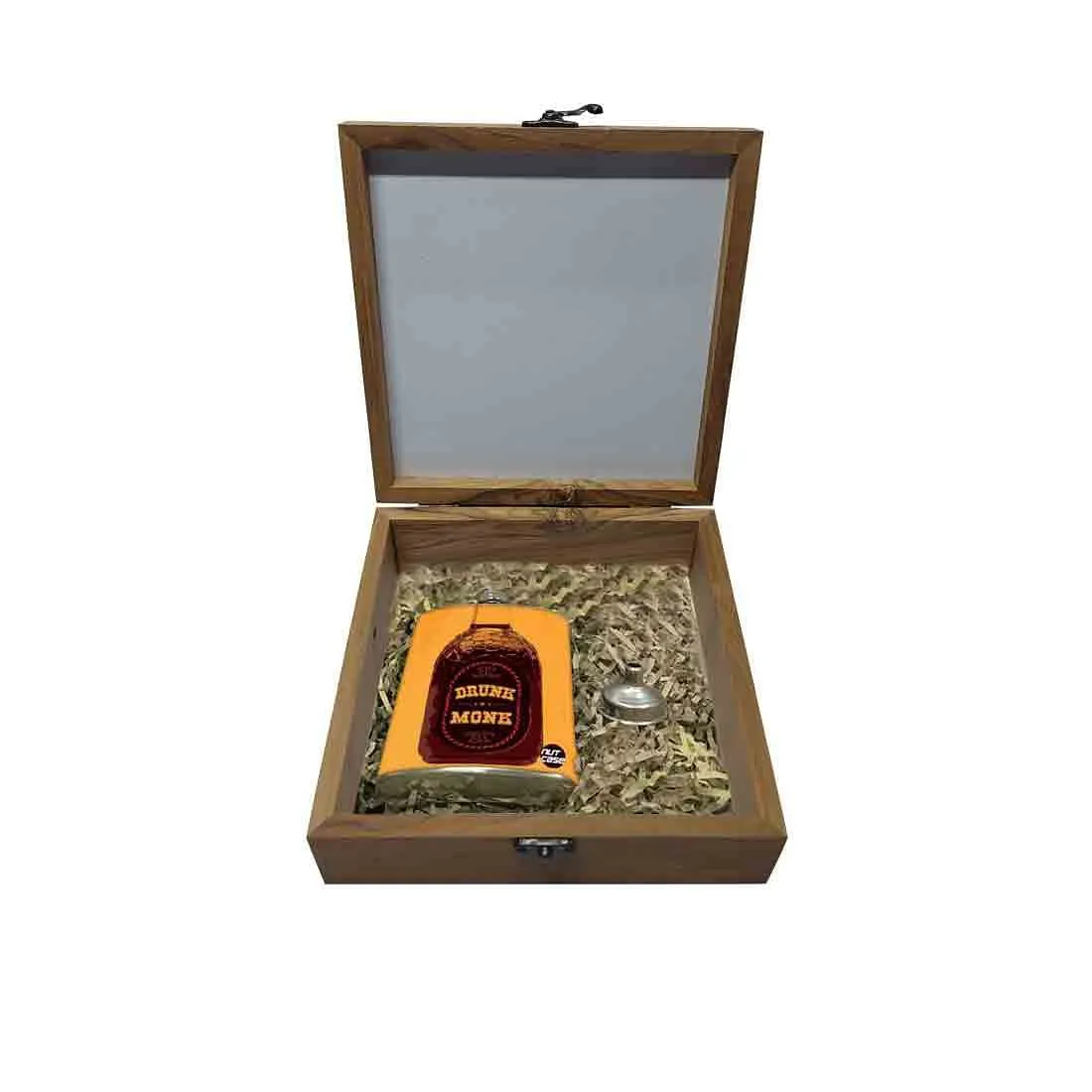 Hip Flask Gift Box -Drunk Monk