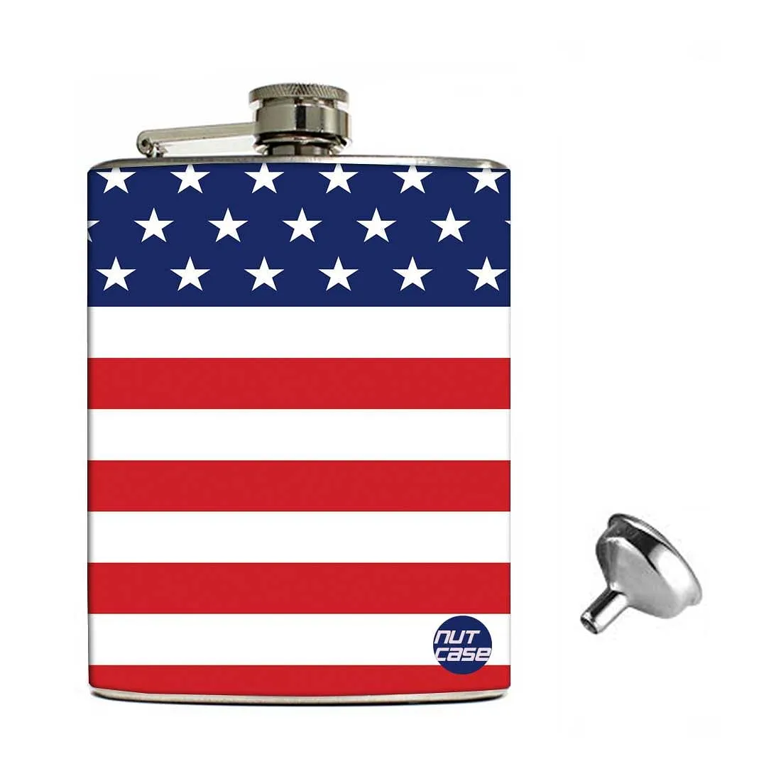 Hip Flask Gift Box -Flag