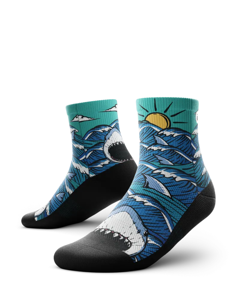 Jaws Quarter Socks