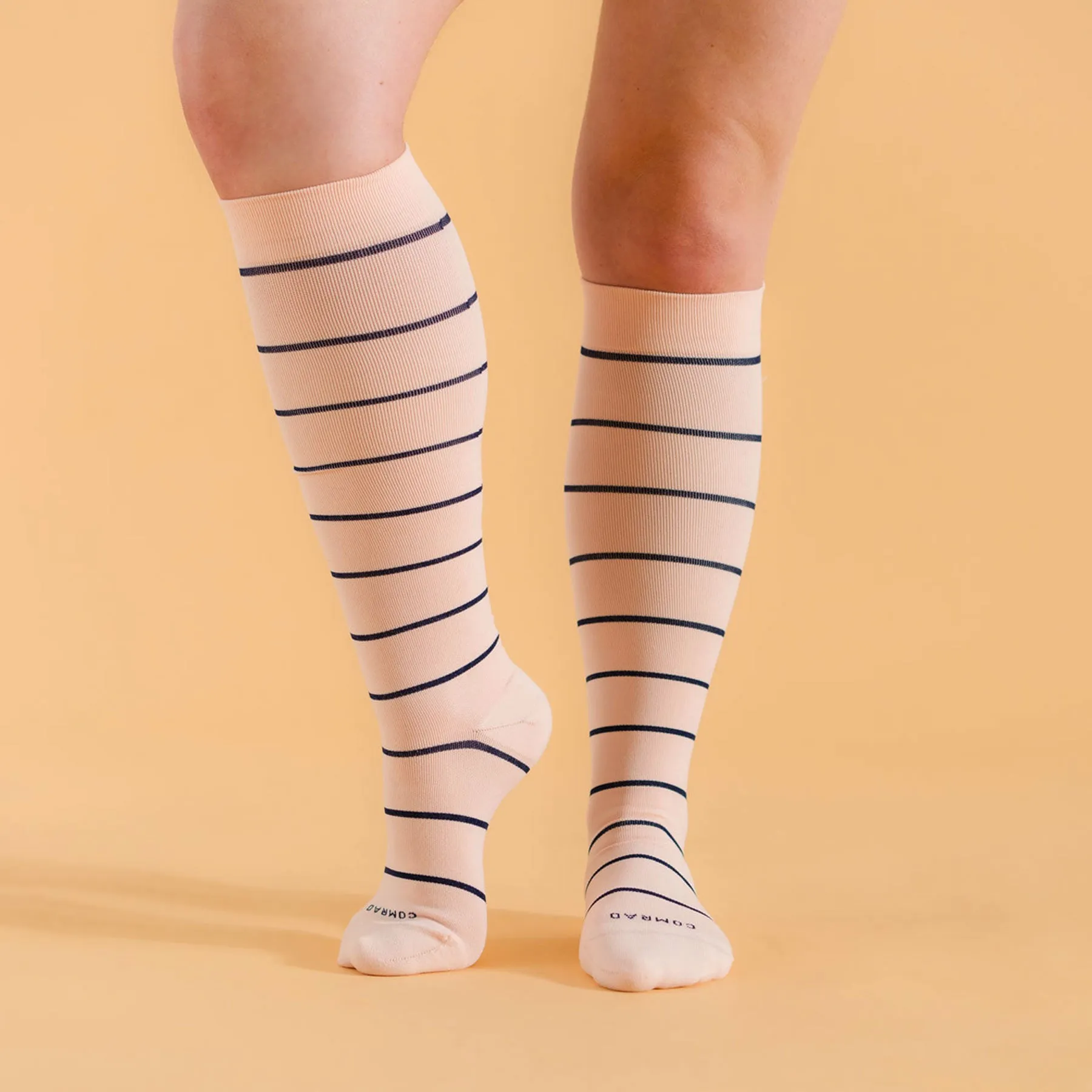 Knee-High Compression Socks – Stripes