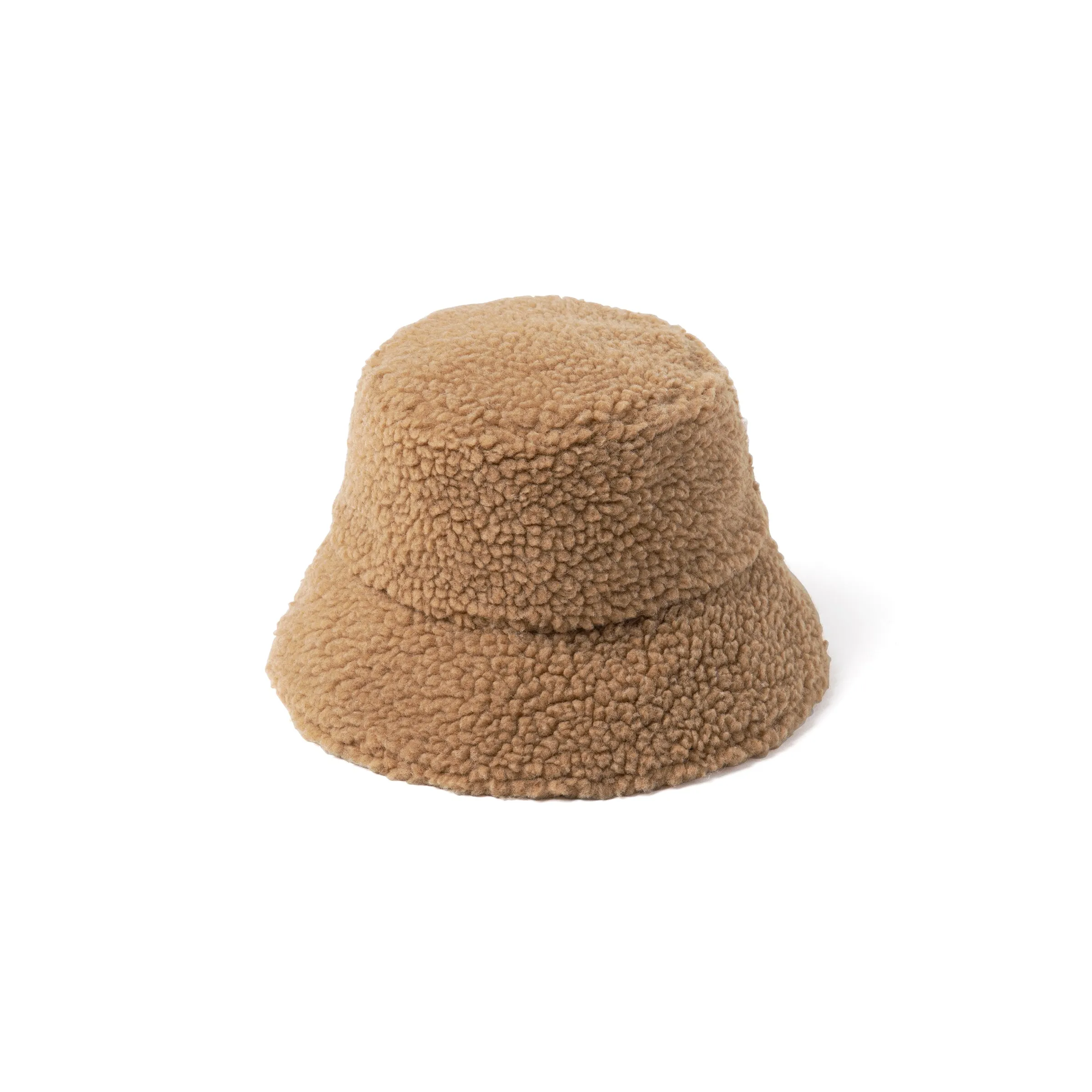 Lack of Color Teddy Bucket Hat in Camel