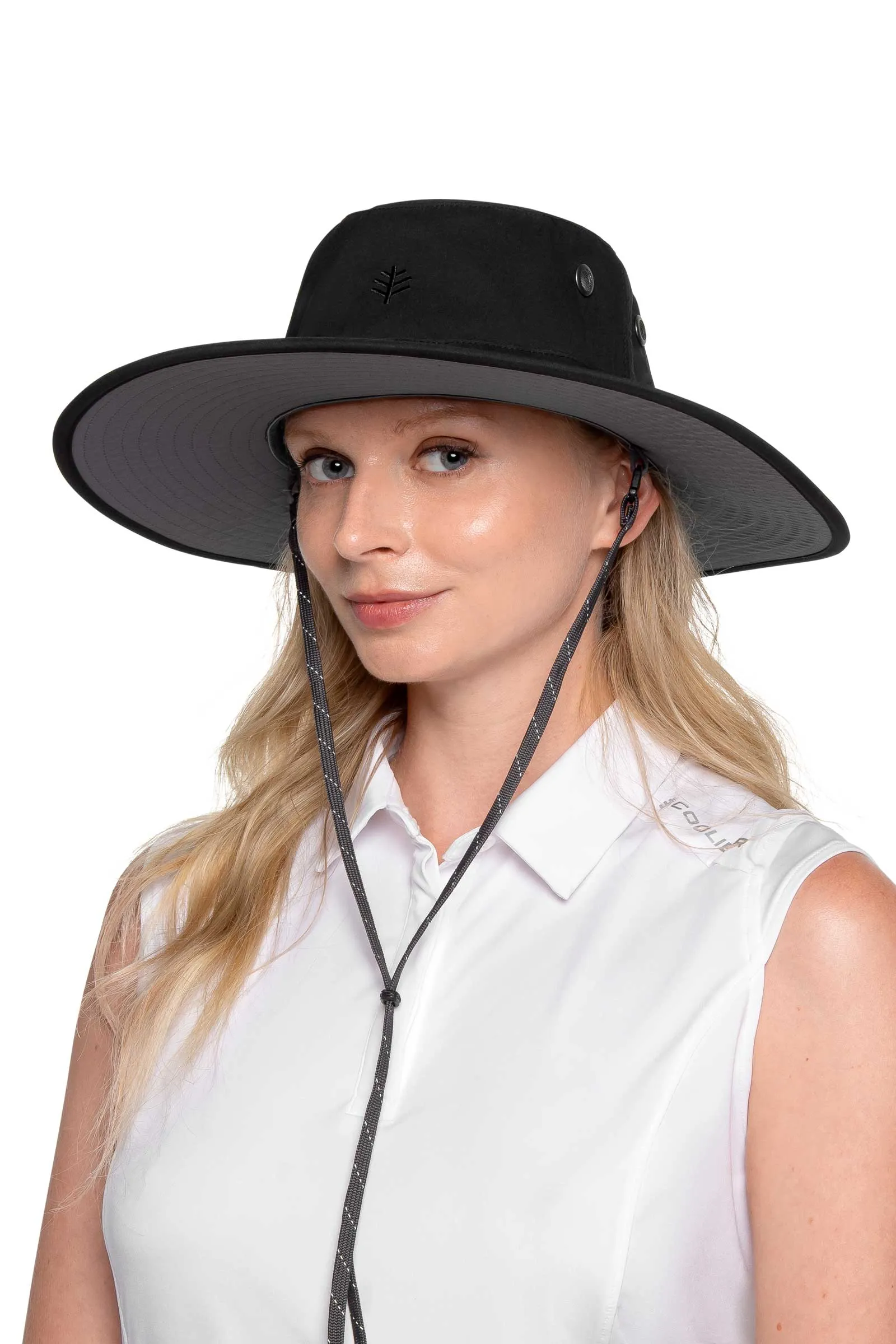 Leo Shapeable Wide Brim Hat | Black