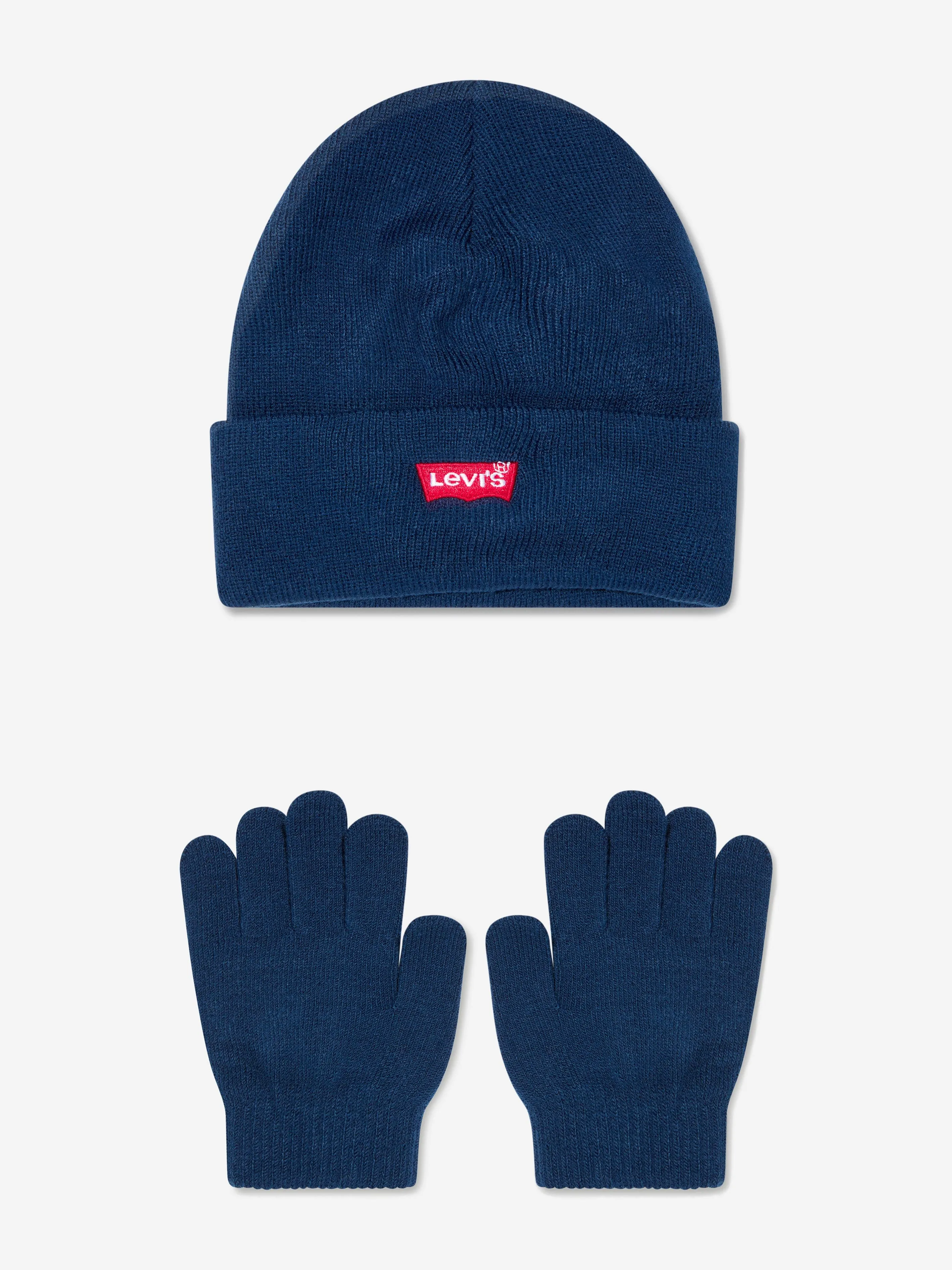 Levi's Wear Kids Hat And Gloves Set