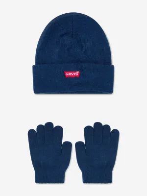 Levi's Wear Kids Hat And Gloves Set