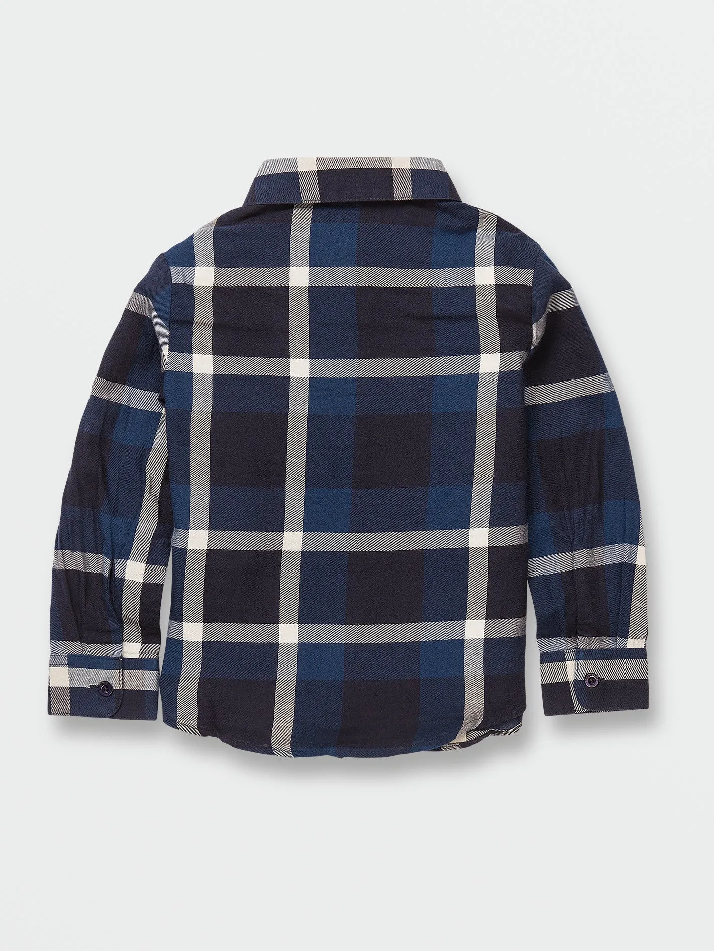 Little Boys Curwin Long Sleeve Flannel - Navy