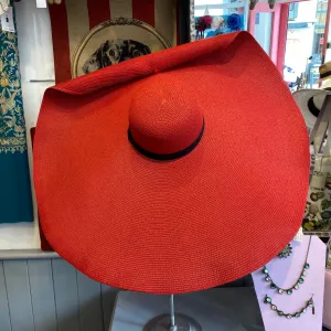 Oversized Sun Hat - Red