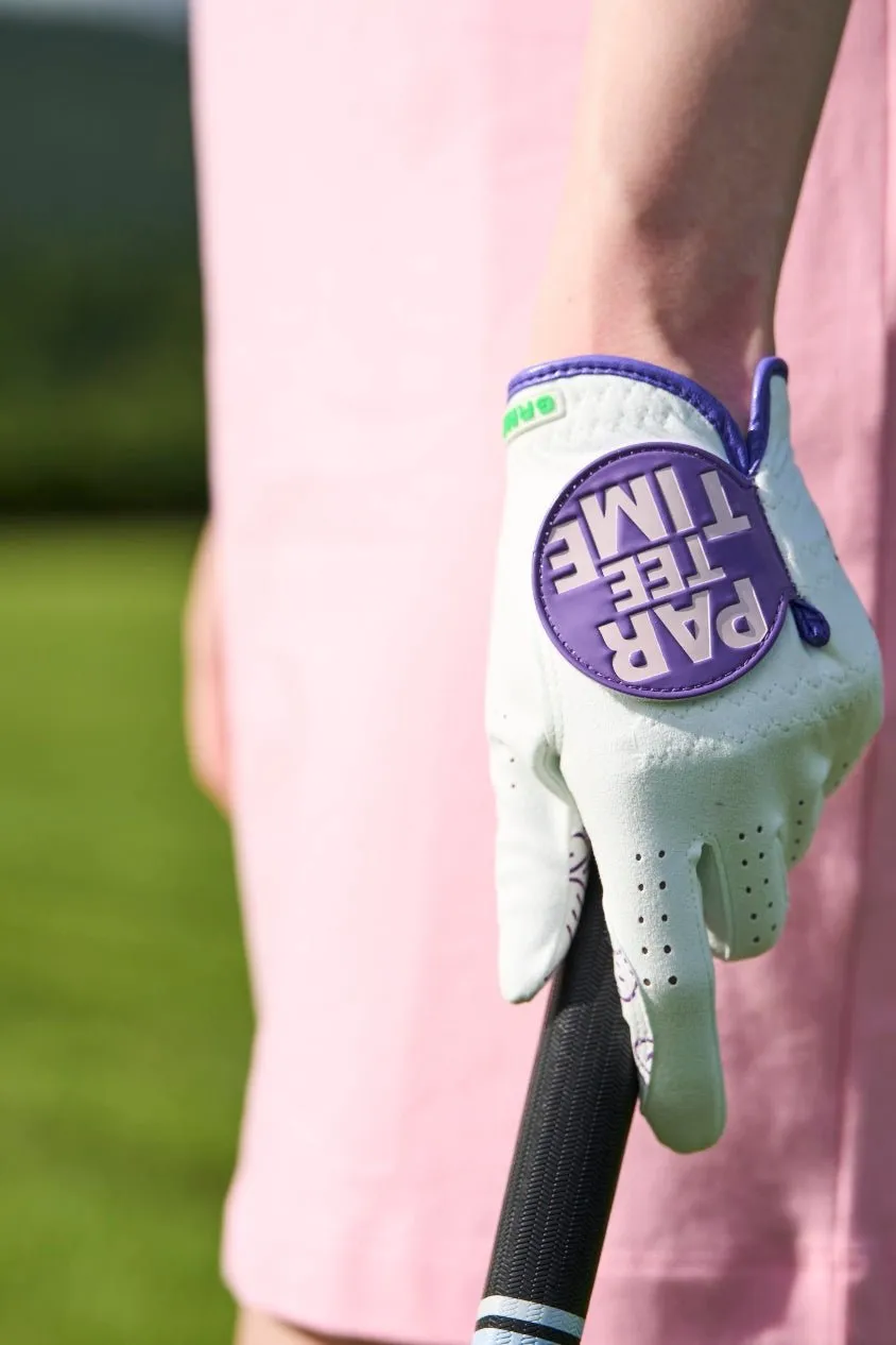 Par Tee Time Purple Golf Glove