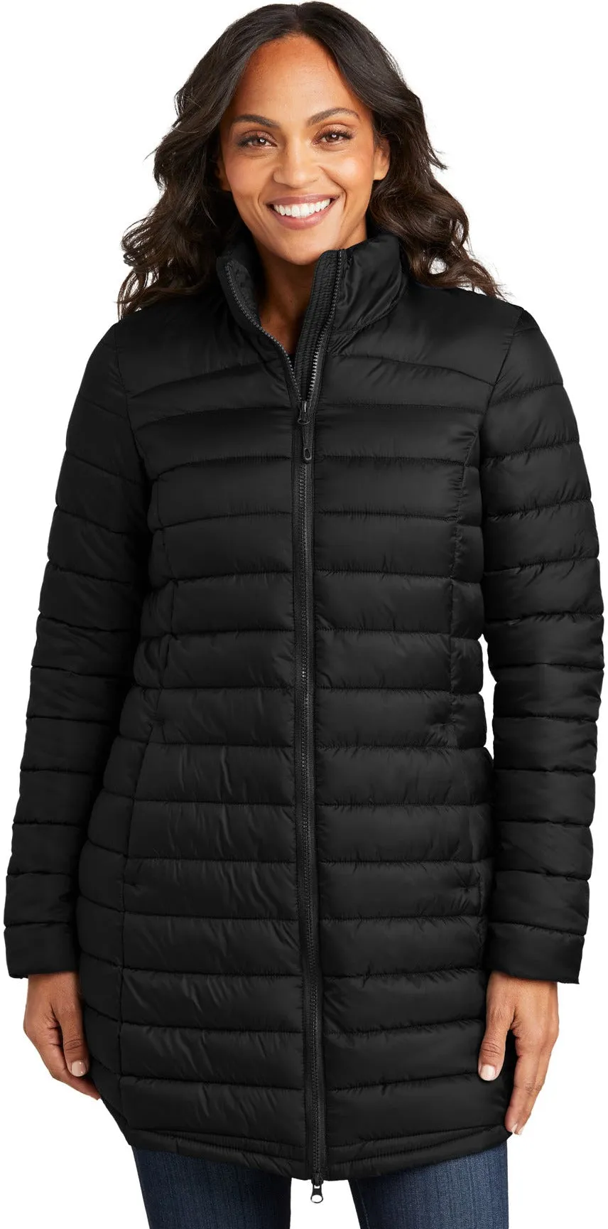 Port Authority Ladies Horizon Puffy Long Jacket