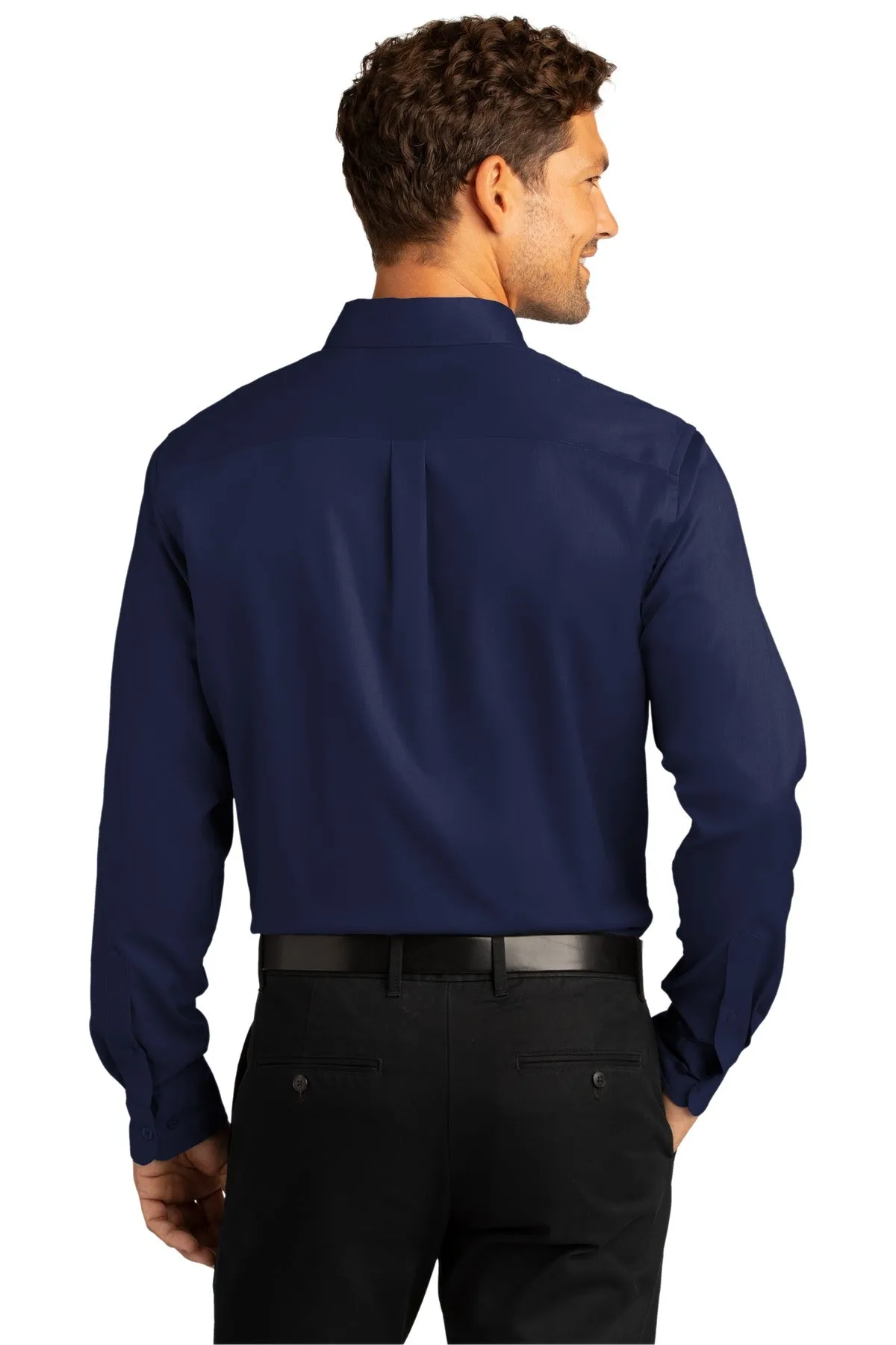 Port Authority Long Sleeve SuperPro React™ Twill Shirt. W808