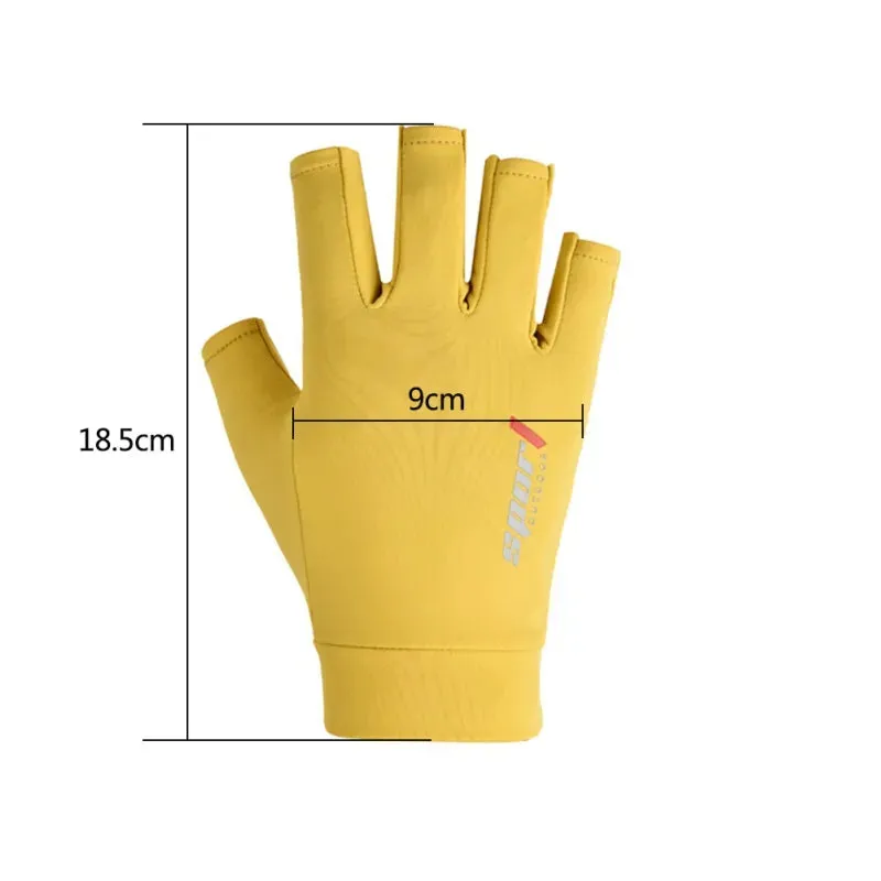 Professional Women Fitness Sports Half Finger Riding Gym Yoga Weightlifting Bodybuilding Equipment Breathable Nonslip Gloves