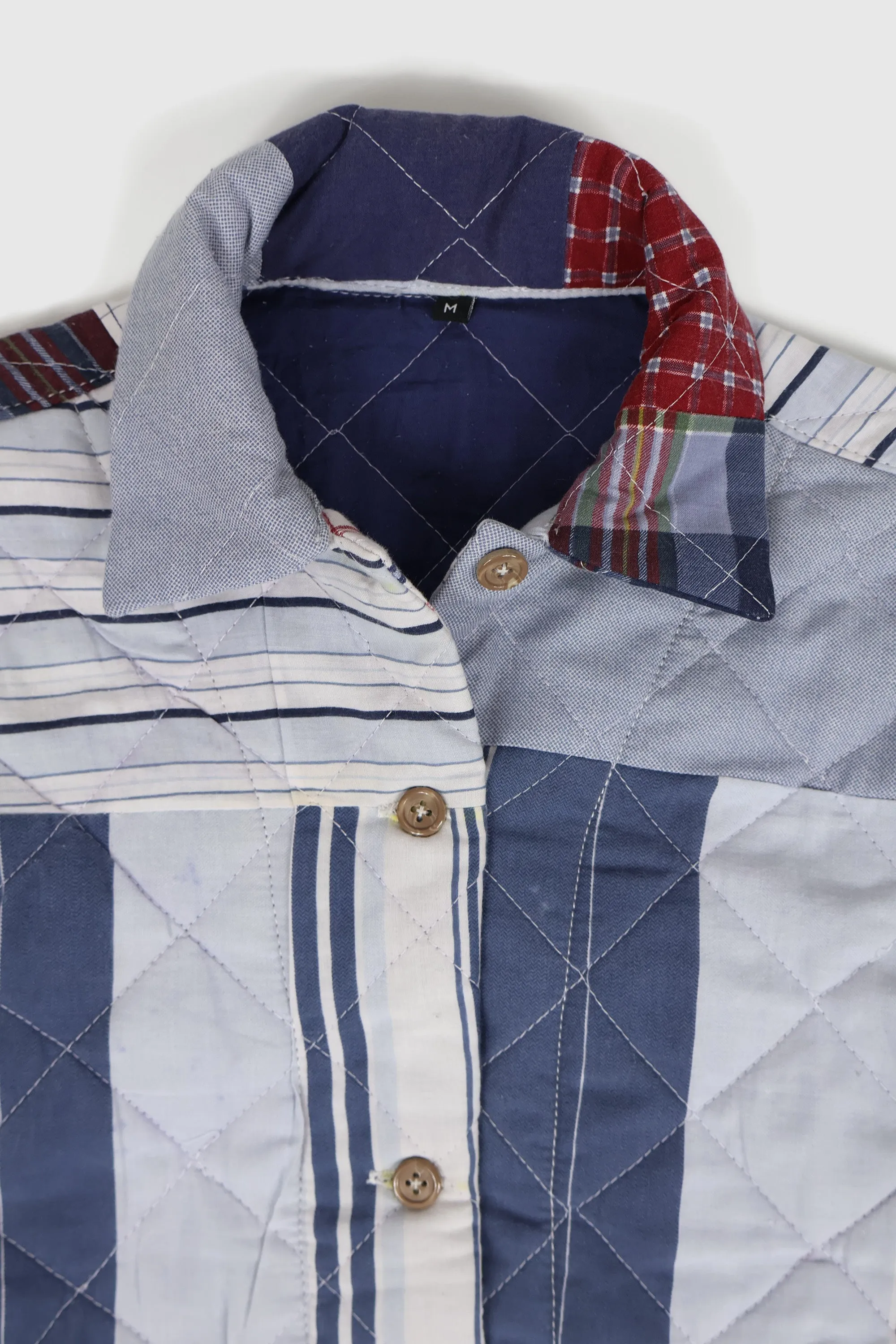 Reworked Quilt Button-Down Chore Jacket