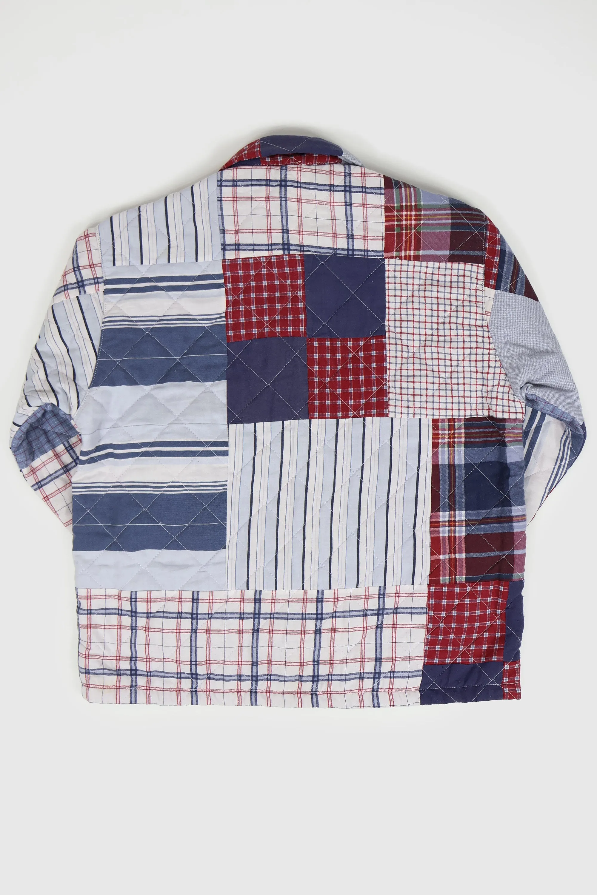 Reworked Quilt Button-Down Chore Jacket