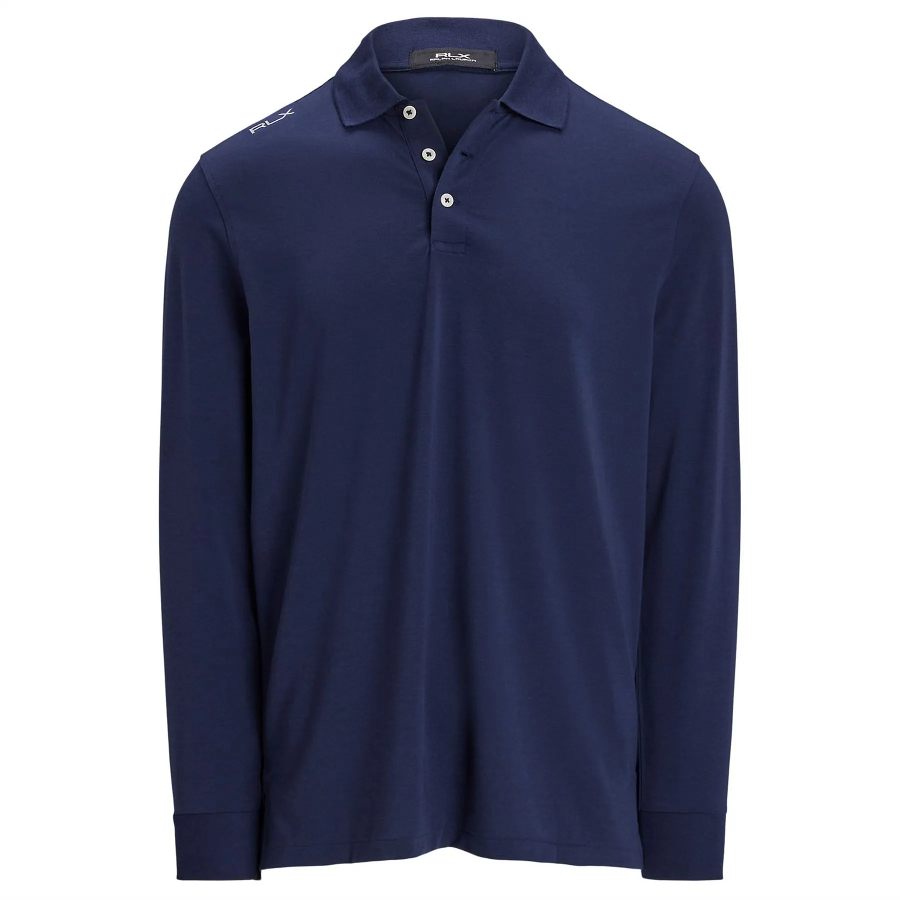 RLX Lounge Jersey LS Polo Refined Navy - 2025