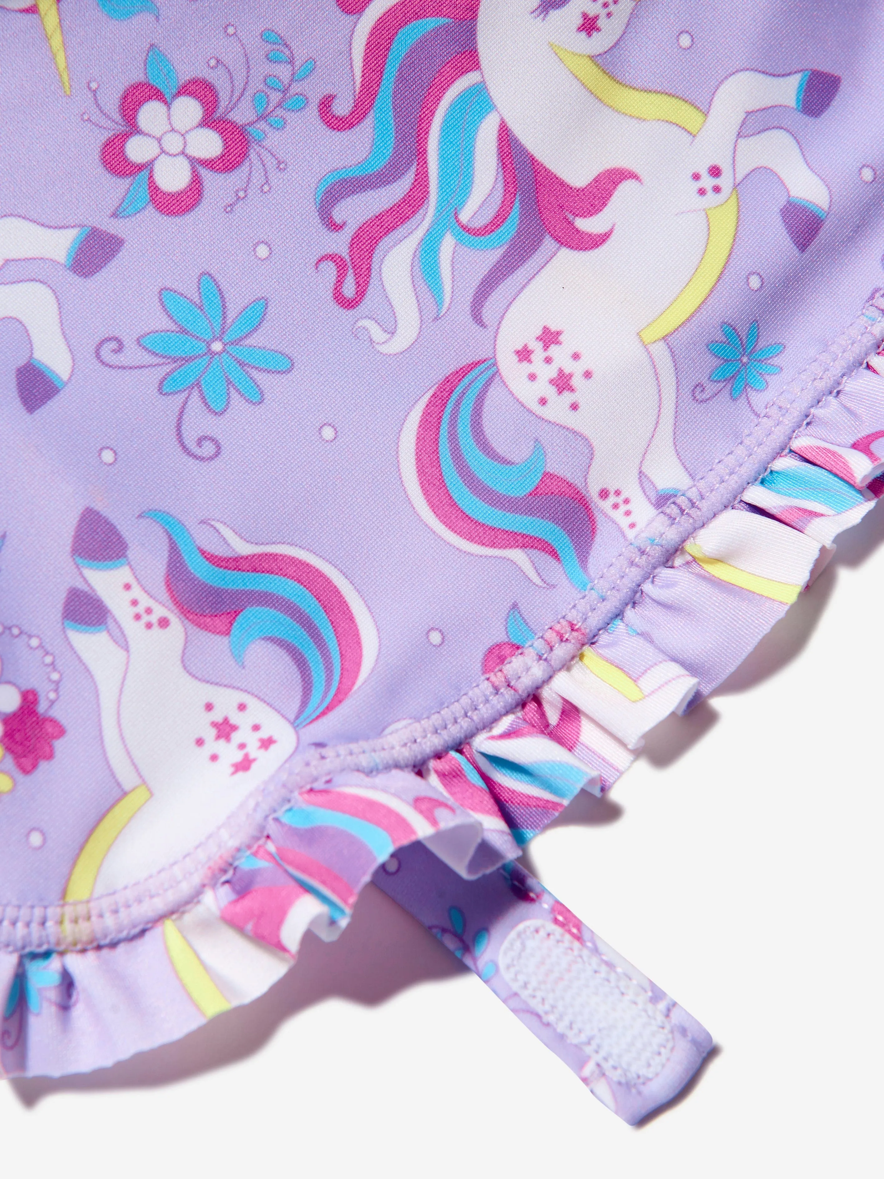 Soli Swim Baby Girls Unicorn Sun Protective Hat (UPF50 ) in Purple