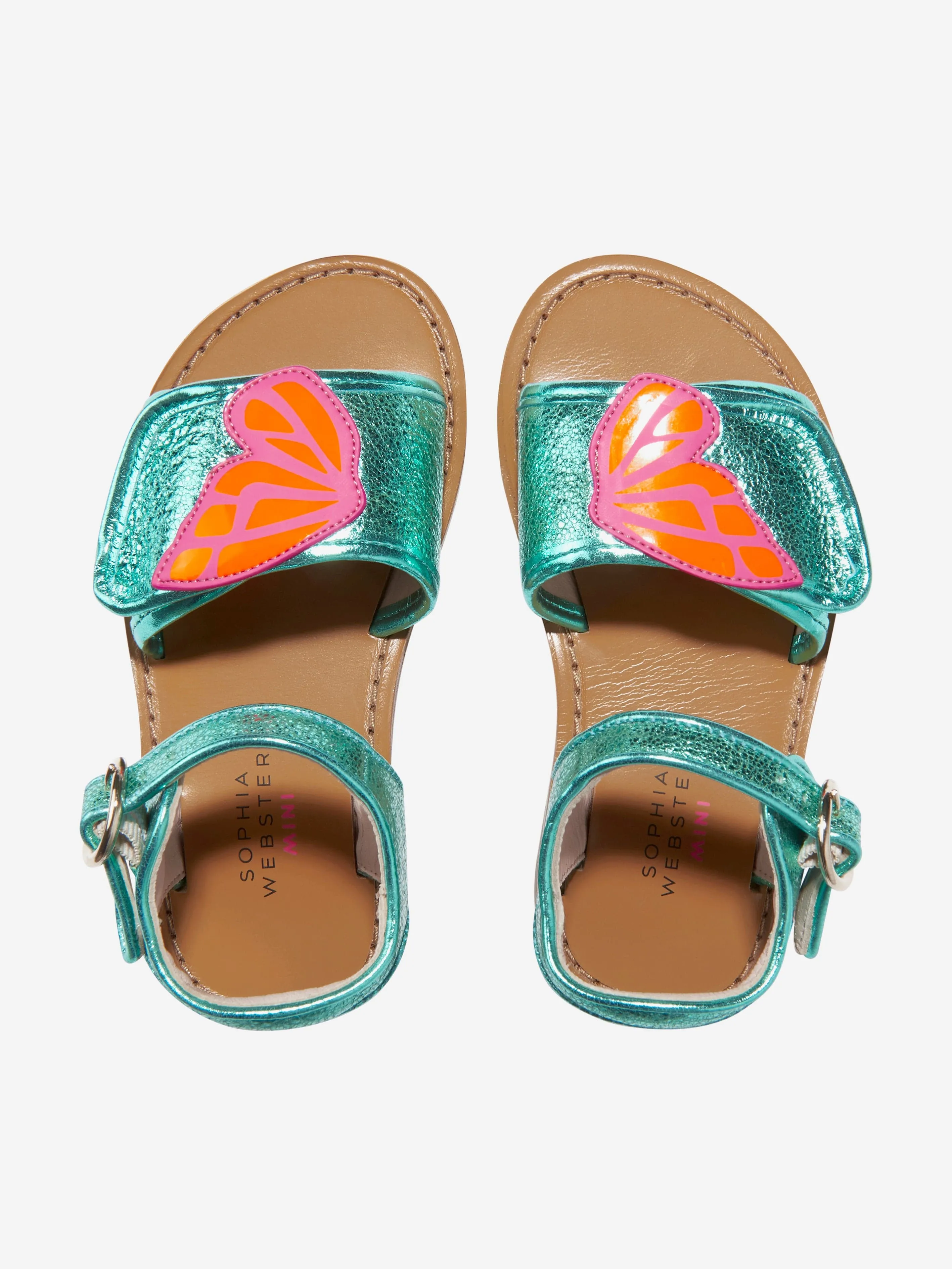 Sophia Webster Girls Leather Butterfly Sandals