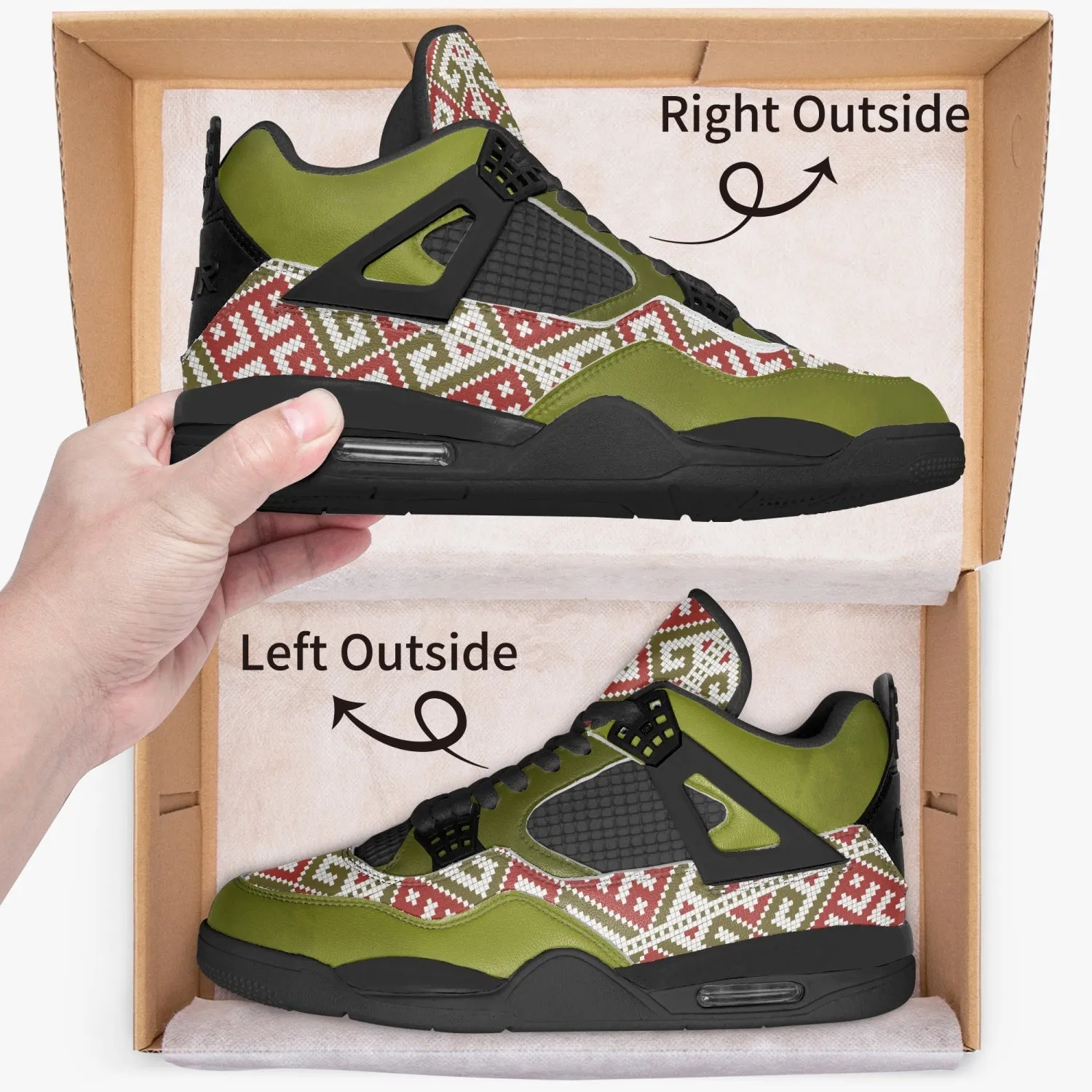 Squarz decoration Basketball Olive Sneaker