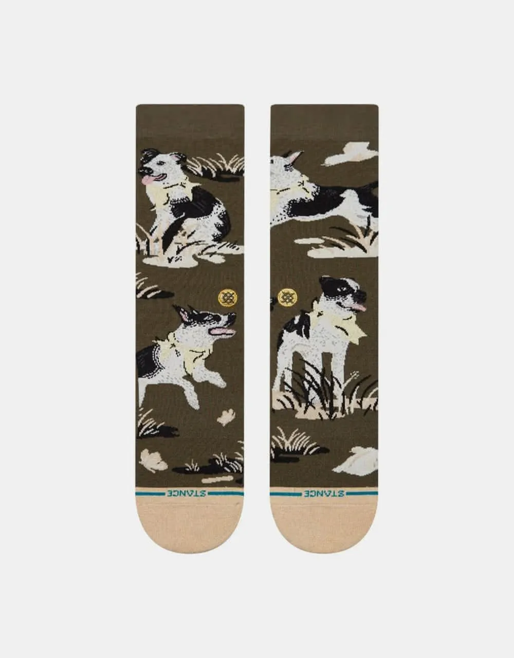 Stance x Ishod Wair Crew Socks - Dark Green