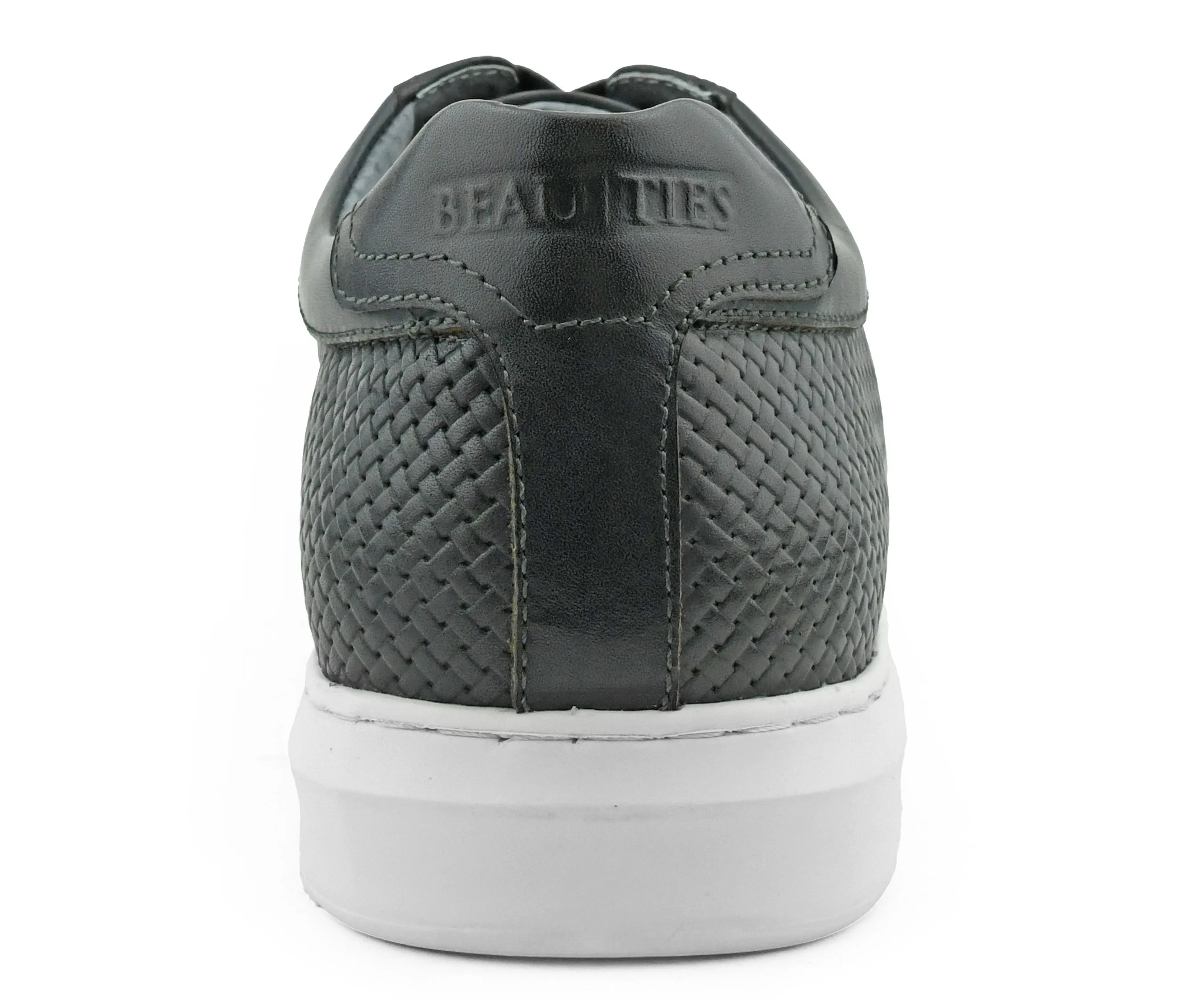 Stone Grey Leather Sneaker