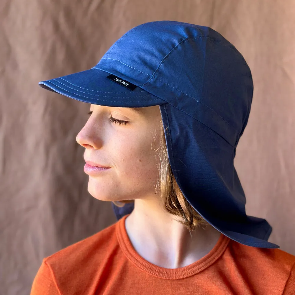 Sun Cap with Neck Protection in Organic Cotton (Child-Youth)