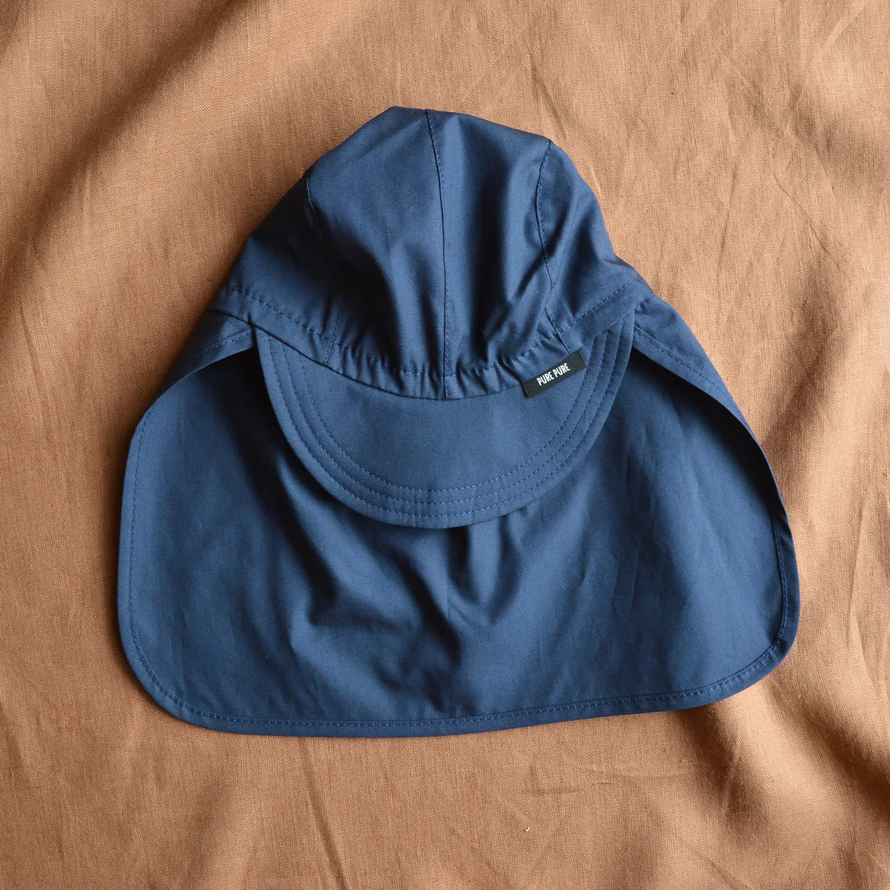 Sun Cap with Neck Protection in Organic Cotton (Child-Youth)