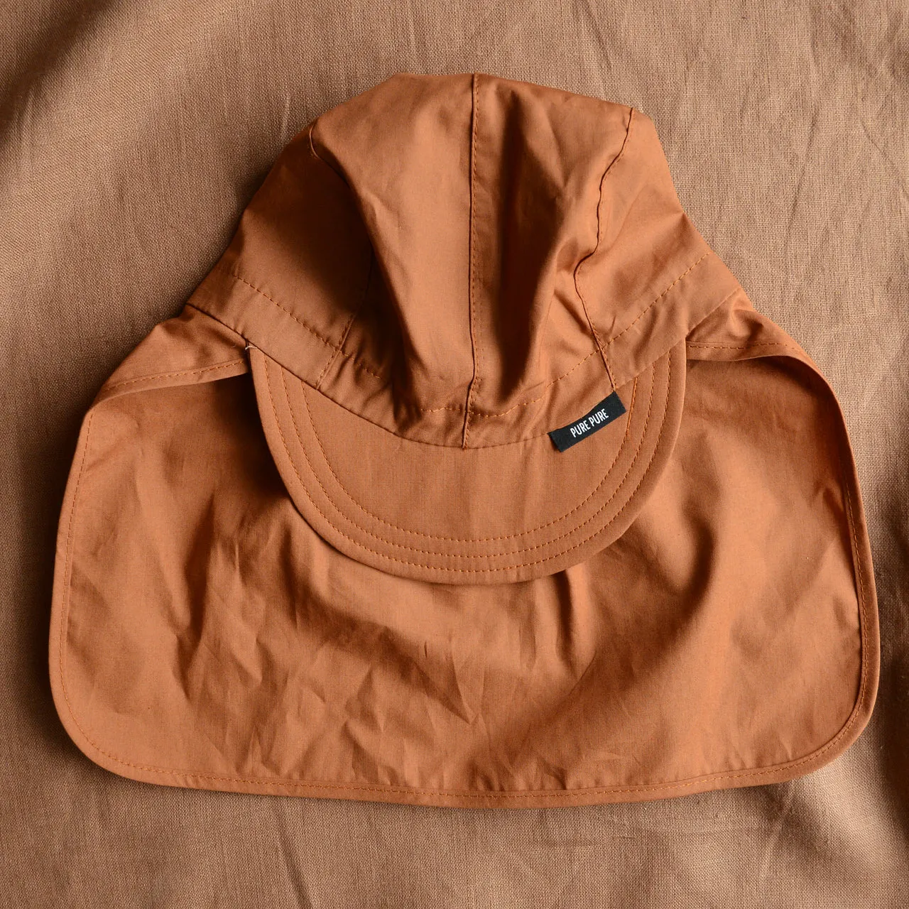 Sun Cap with Neck Protection in Organic Cotton (Child-Youth)