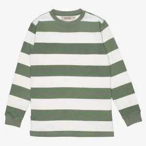 Taikan Everything Striped Longsleeve Crew Sweatshirt Green