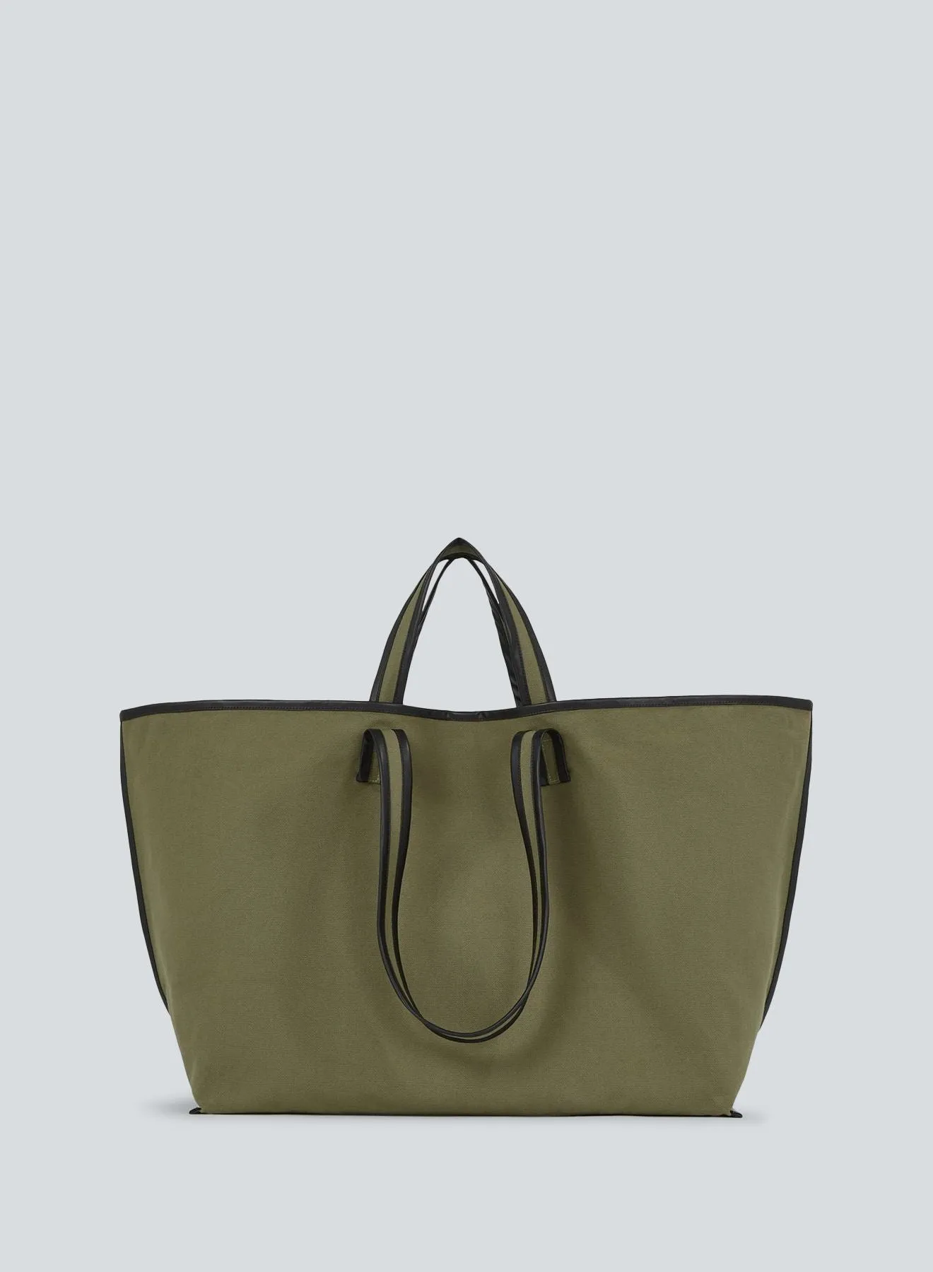 Tote canvas | khaki / oil black