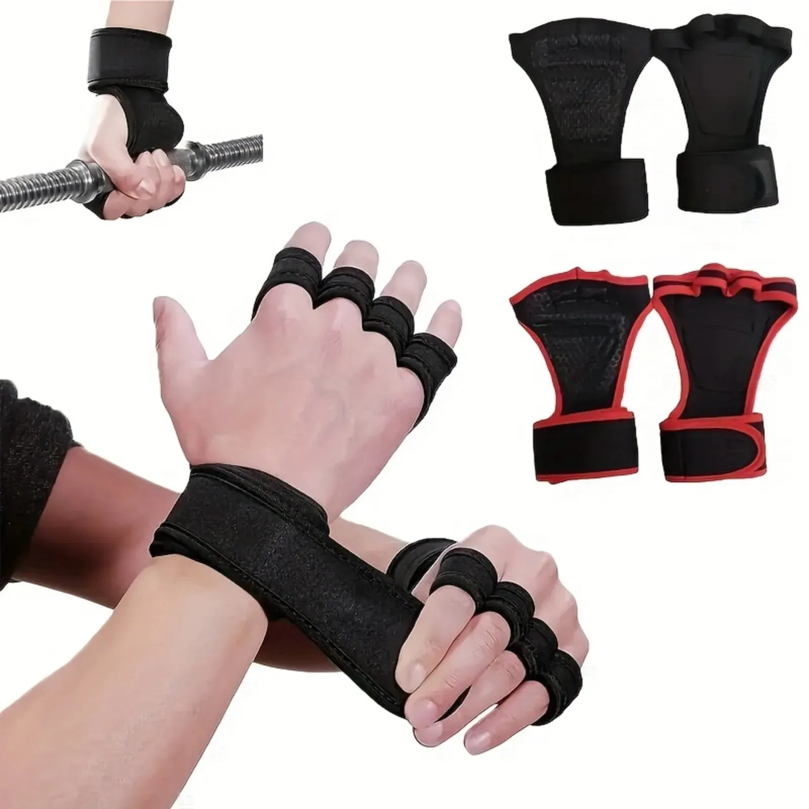 Training Gloves Cycling Gloves Wrist Support Sports Fitness Body Building Gymnastics Gym Bodybuilding Gloves