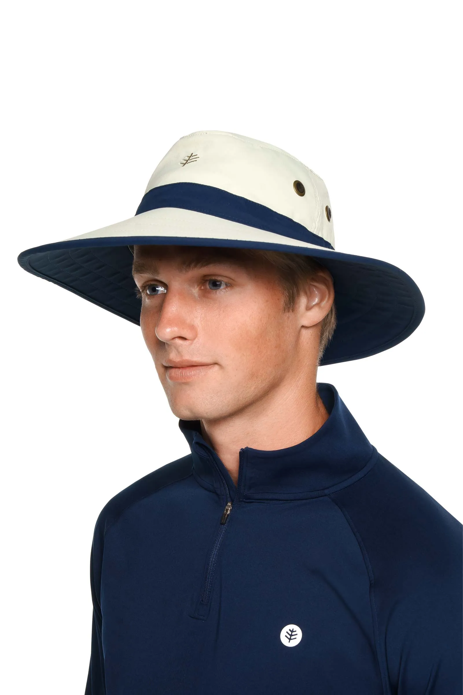 Unisex Matchplay Golf Hat | Stone/Navy